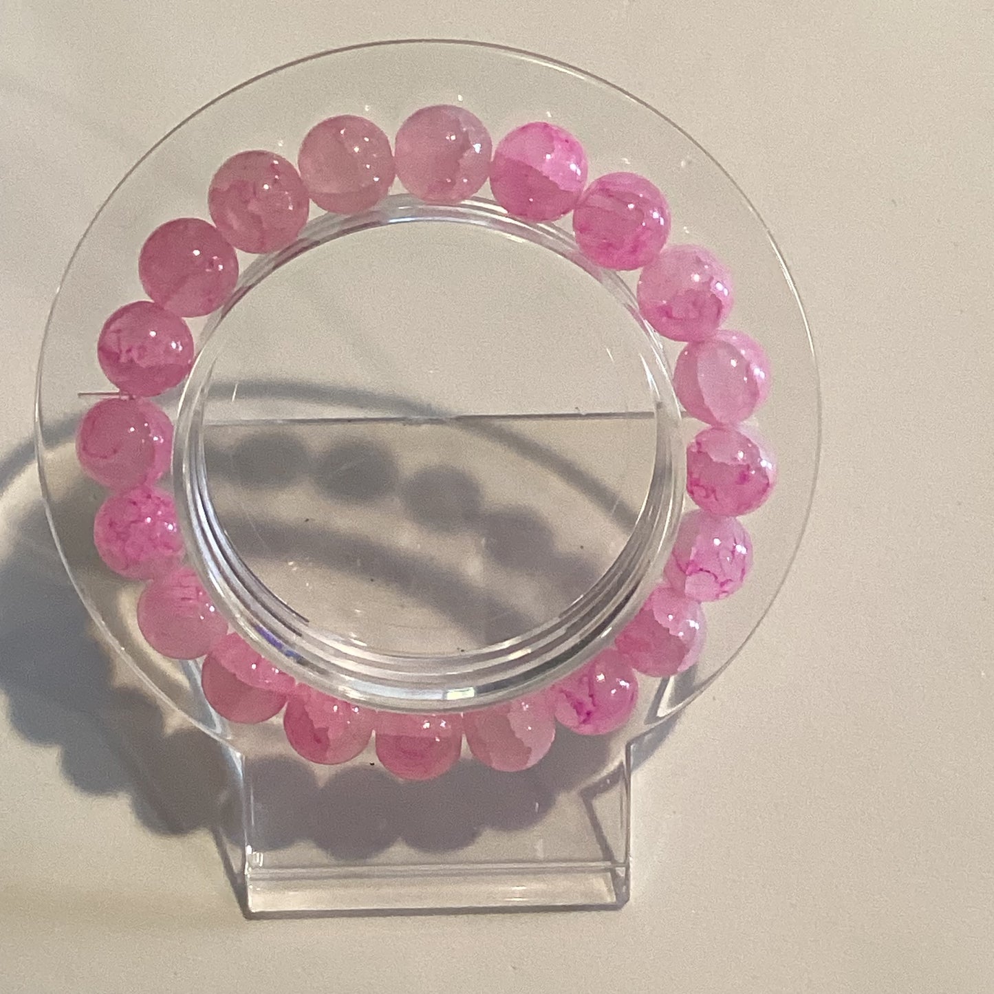 Pink Beaded Bracelet