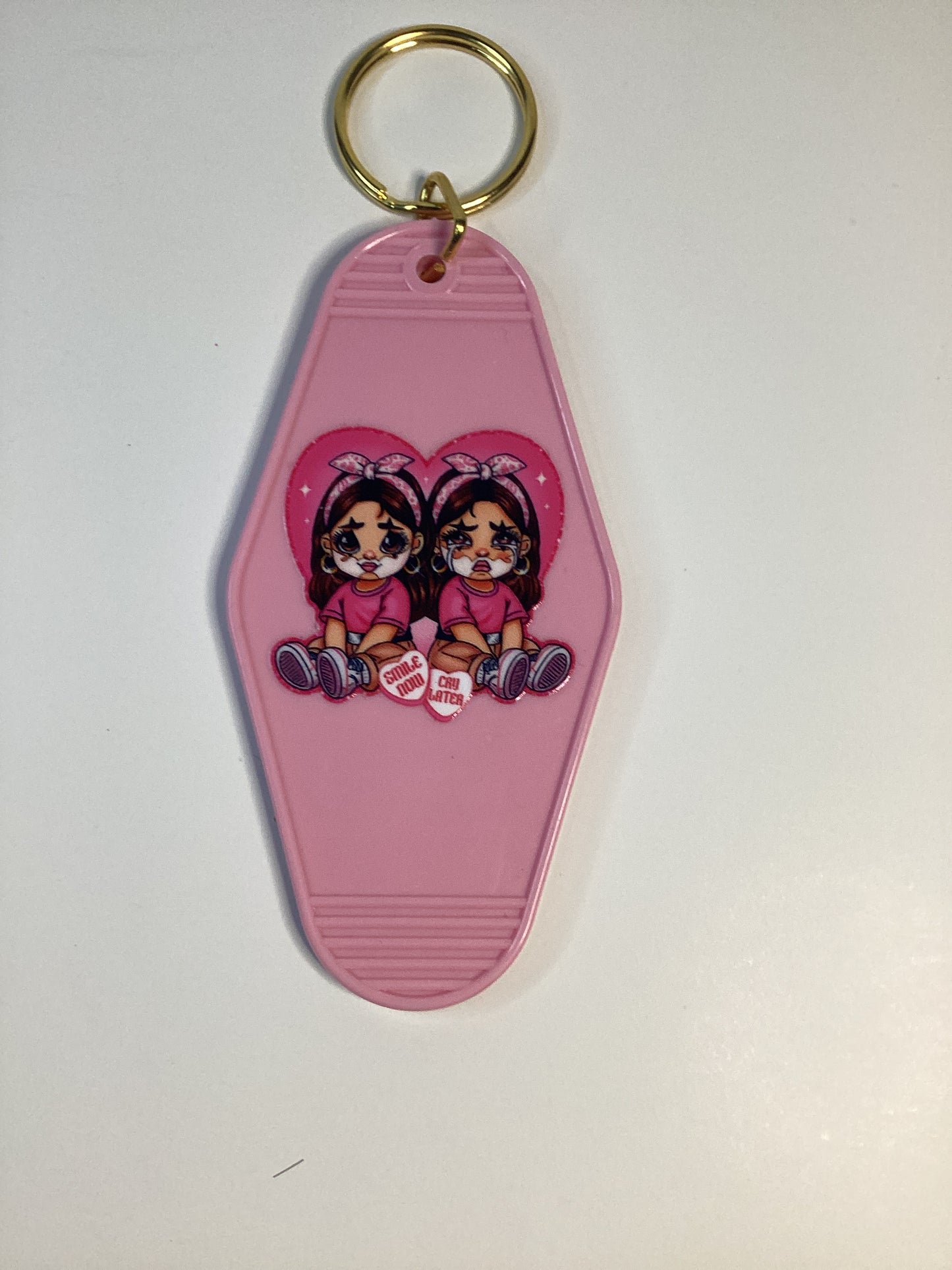 Smile Now Cry later Motel Style Keychain 