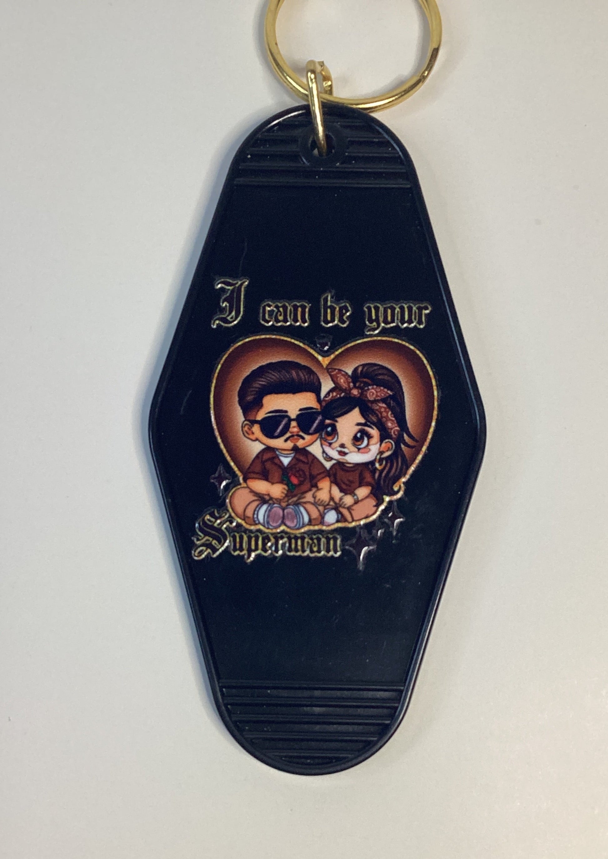 Motel Style Keychain with Decal